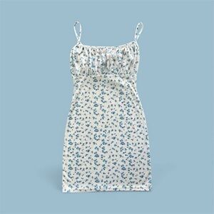 PrettyLittleThing Blue & White Floral Dress